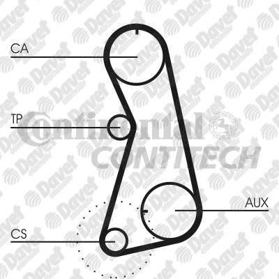 CONTI CT848 Triger Kayisi (121 Dis)(121x180)(454 Lan 071) Audi A4 Golf 1.6 1.8 8v Passat 1.6 8v (96-00) Polo Classic 1.6 Cordoba Ibiza Ii Toledo 1.6 (96-99)